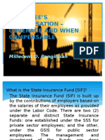 Employee'S Compensation - Coverage and When Compensable: Millecent O. Pangilinan