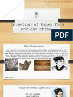 Invention of Paper From Ancient China