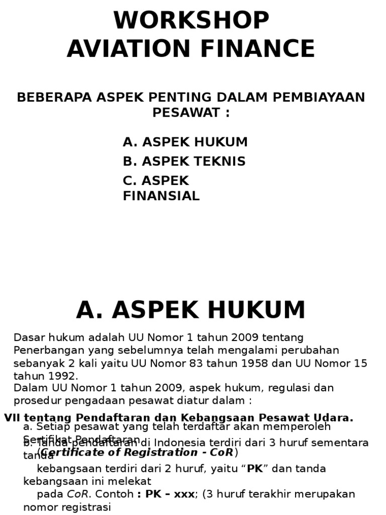 Aviation Finance Pdf