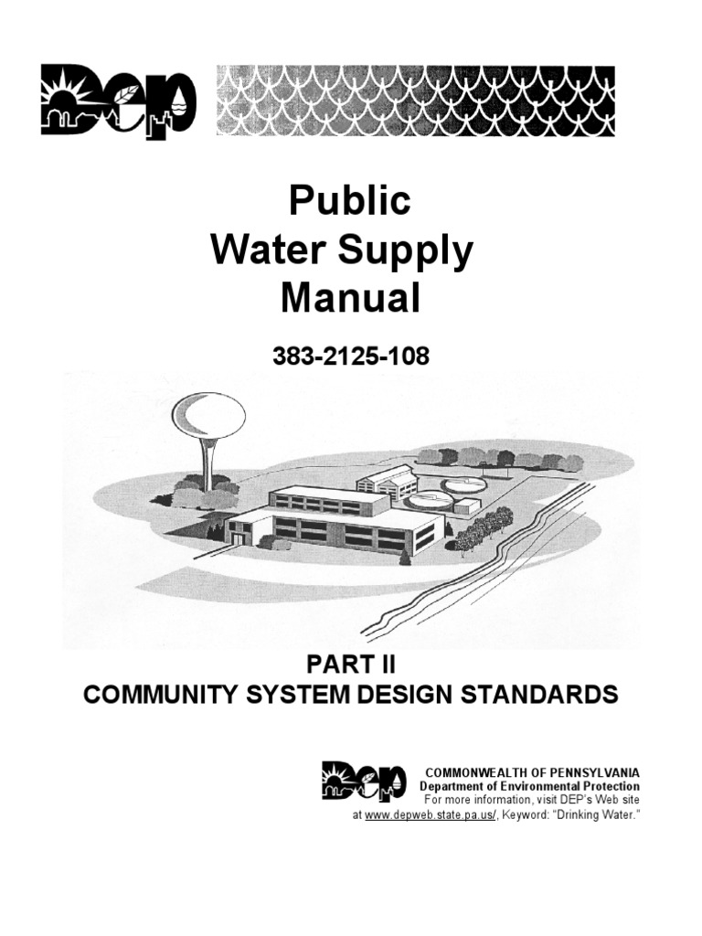 01 383-2125-108 Public Water Supply Manual | Transparent Materials