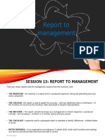 Report To Management