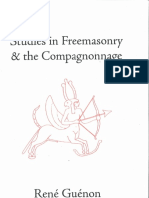 Rene Guenon Studies in Freemasonry and The Compagnonnage PDF