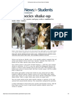 Wolf Species Shake-Up - Science News For Students