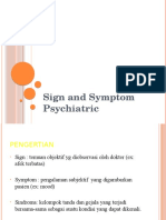 Sign and Symptom Psykiatric Edit