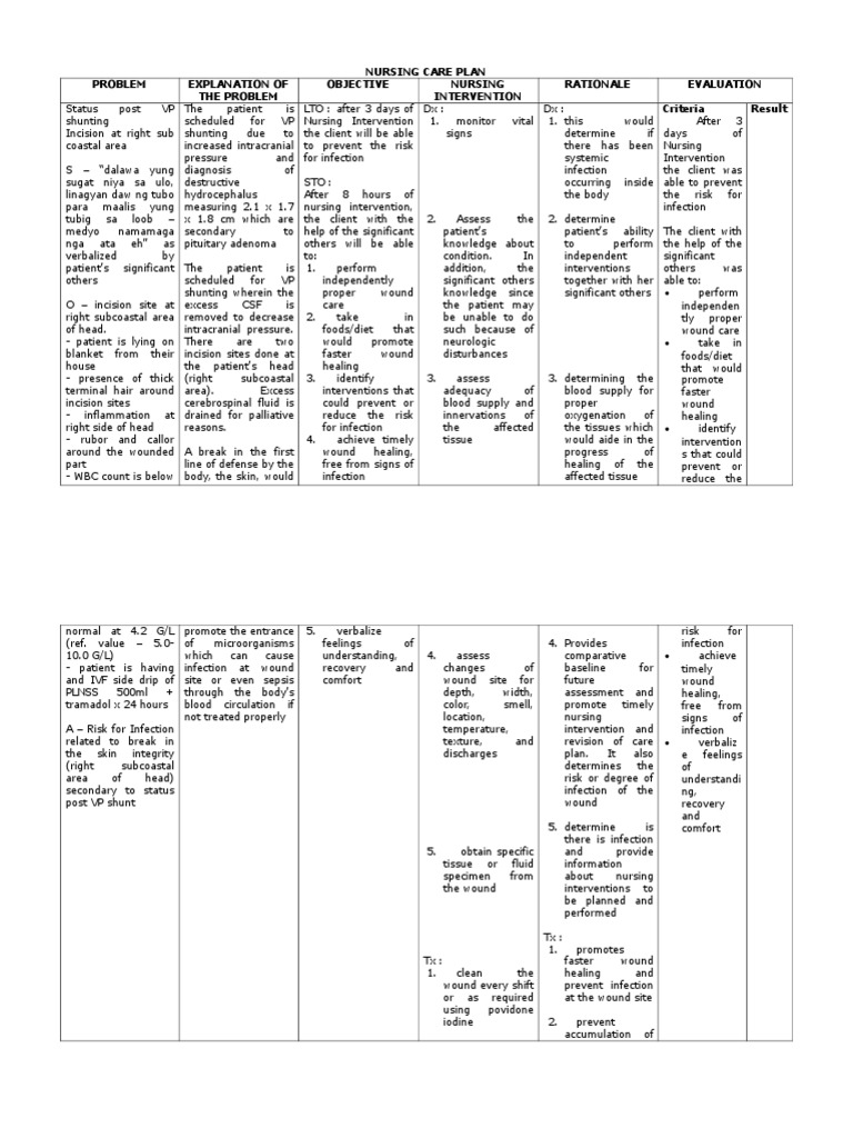 NCP Risk For Infection | PDF | Wound | Infection