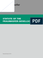 Fraunhofer-Gesellschaft Statute