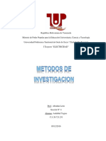 Trabajo Sobre Los Metodos de Investigación de Proyecto