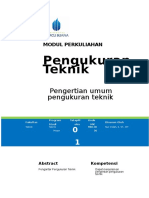 Pengertian Umum Pengukuran Teknik