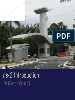 ns-2 Introduction: DR Osman Ghazali