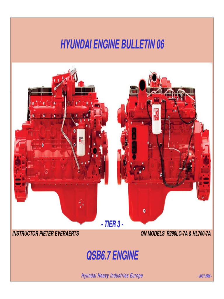 Hyundai Engine Bulletin 06 Hyundai Engine Bulletin 06 Tier 3 TIER 3