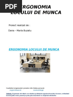 Ergonomia Locului de Munca