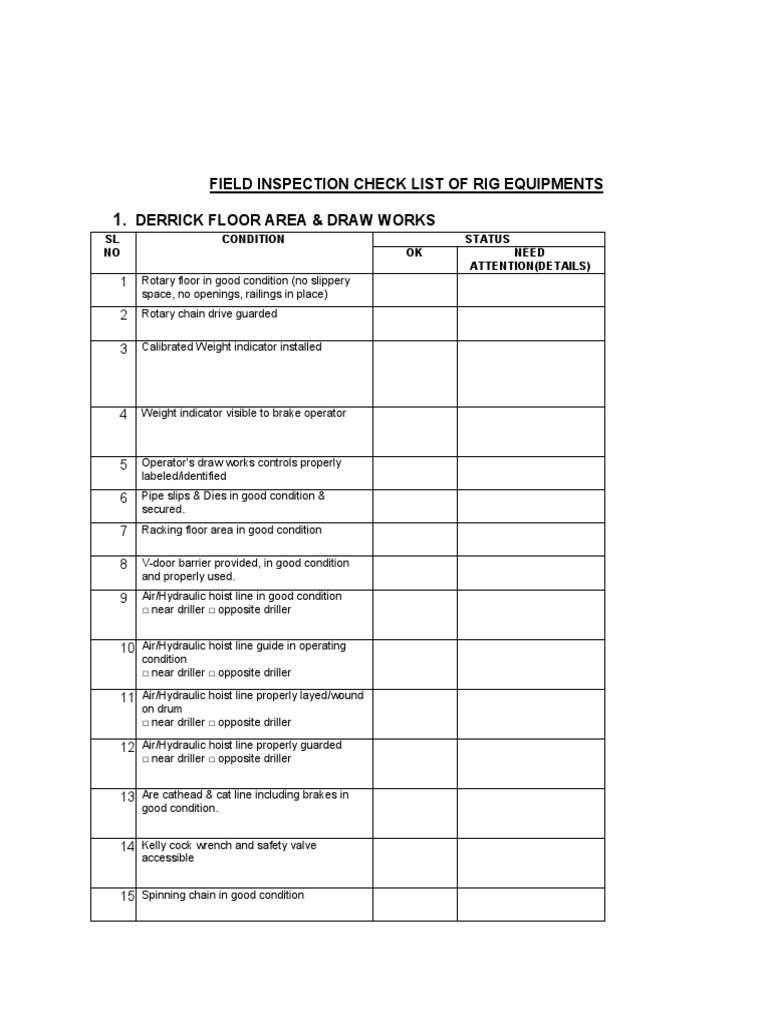 rig-equipment-inspection-checklist-pdf