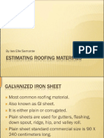 Estimating Roofing Materisla