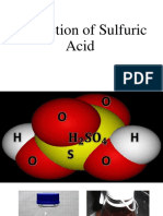 Production of Sulfuric Acid