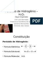 Peróxido de Hidrogênio - H2O2