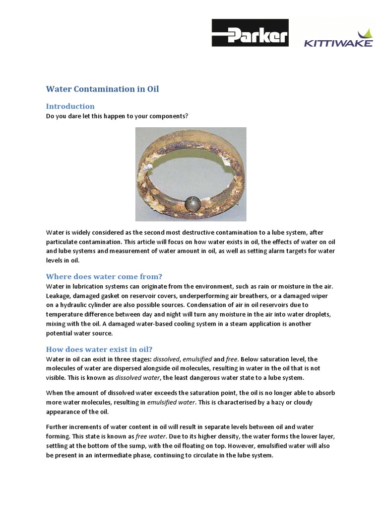 3 Water Contamination in Oil Dec12_0.pdf Lubricant Fourier Transform Infrared Spectroscopy