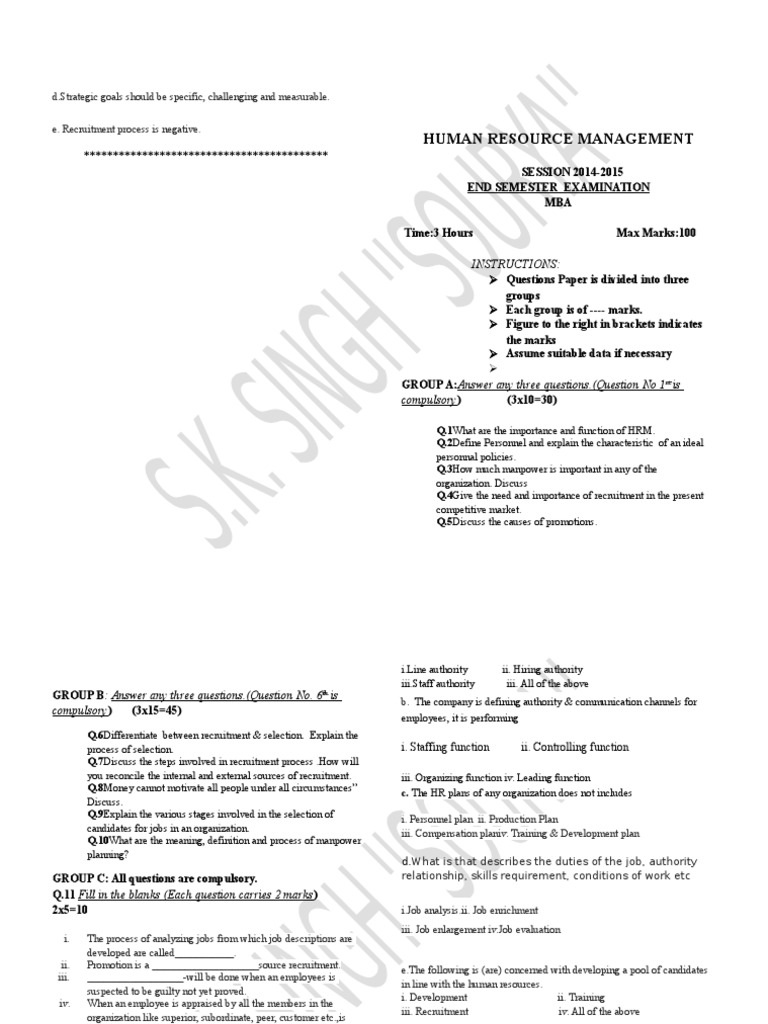Human Resource Management | PDF | Career & Growth