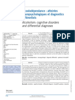 Alcoolodépendance Atteintes Neuropsychologiques Et Diagnostics Différentiels