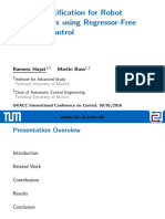 Model Identification for Robot Manipulators using Regressor-Free Adaptive Control