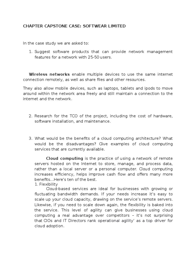 Chapter Capstone Case | PDF | Cloud Computing | Computer Security