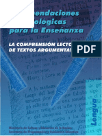 Recomendaciones metodologicas para el aprendizaje - comprension lectora en textos argumentativos.pdf