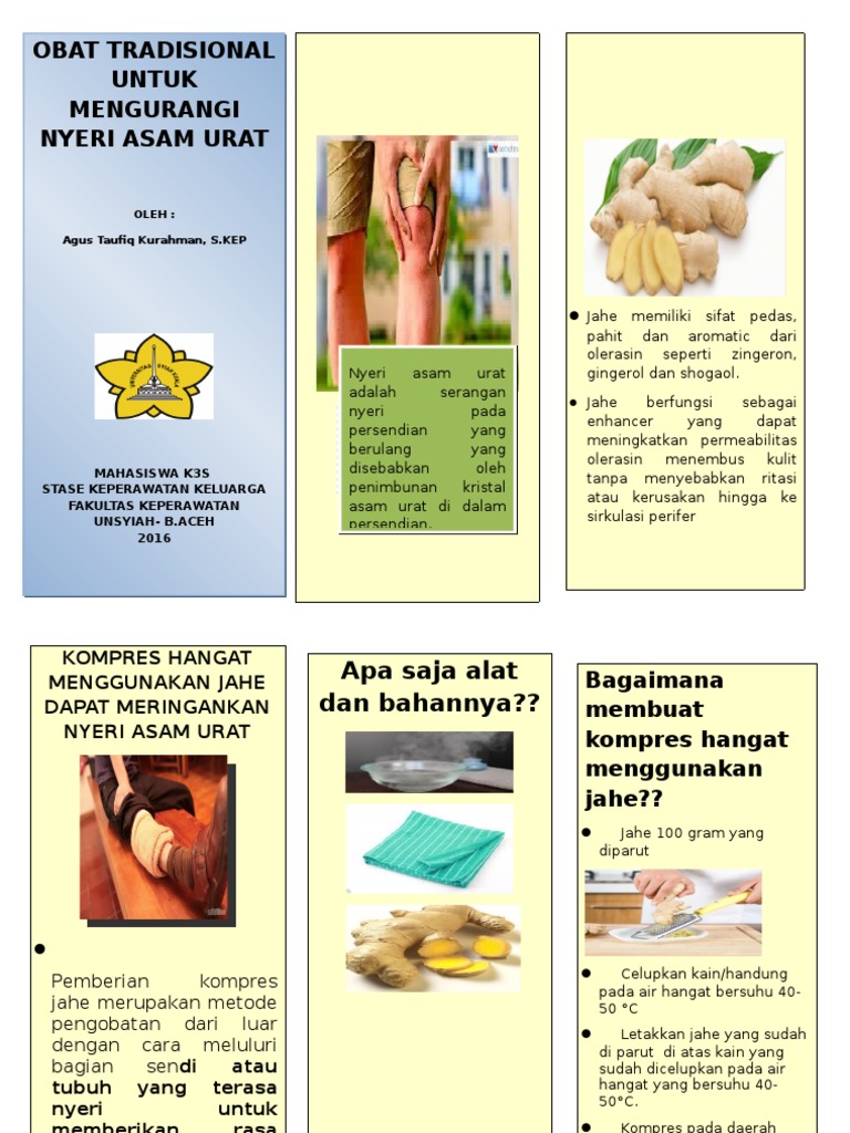 Leaflet Terapi Modalitas Asam Urat