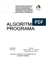 Algoritmo y Programa (Trabajo)