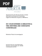 Bibliotecas e Colecionismol