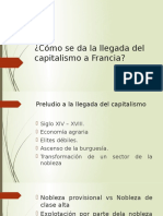 Cómo Se Da La Llegada Del Capitalismo