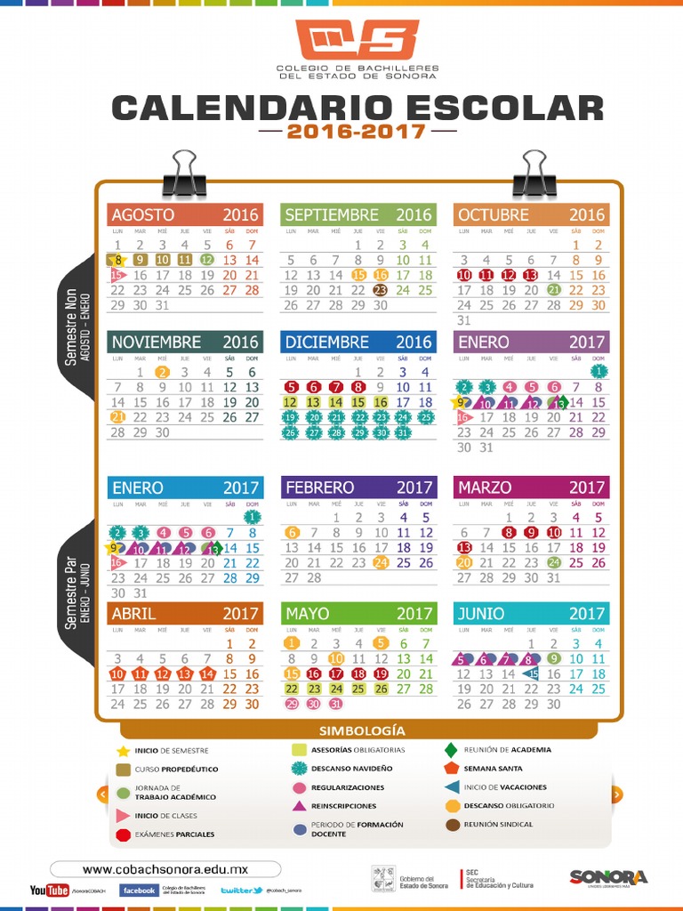 Calendario Escolar 2025 Cobach Image to u