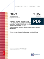 ITU-T Y.1564 Ethernet Service Activation Test Methodology