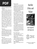 Heathen Ethics and Values - An Overview of Heathen Ethics Including the Nine Noble Virtues and the Theodish Atheling Thews