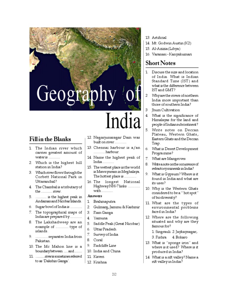 Geography of India PDF | PDF | Himalayas | Earth