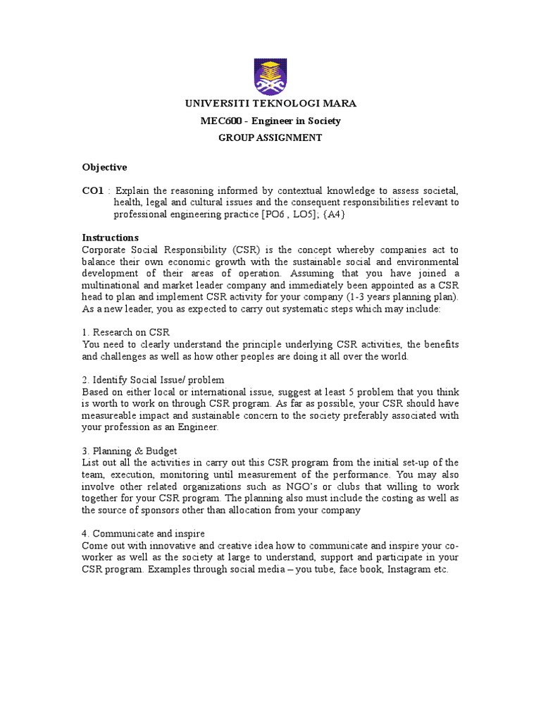 Csr essay example image