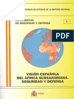 001 Vision Espanola Del Africa Subsahariana. Seguridad y Defensa PDF