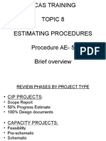 Estimating Procedures Training