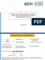 Presentación efectos de la crisis en niños, niñas y adolescentes