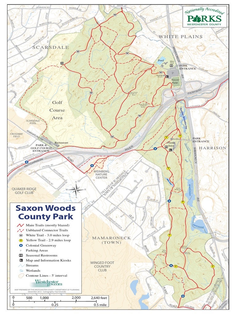 Saxon Woods Map PDF Visualization (Graphics) Leisure