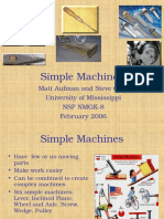 Simple Machines: Matt Aufman and Steve Case University of Mississippi NSF Nmgk-8 February 2006