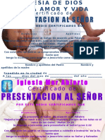 Certificado de Presentacion