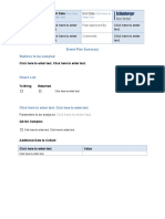 Event Plan Summary Stations To Be Sampled: Click Here To Enter Text. Field Technician Plan Approved by