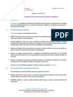 Normas para Presentación de Artículos en La Revista Económicas PDF