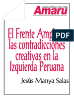 EL FRENTE AMPLIO Y LAS CONTRADICCIONES CREATIVAS EN LA IZQUIERDA PERUANA