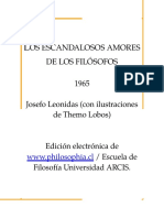 Los Escandalosos Amores de Los Filosofos Josefo Leonidas Nitro PDF