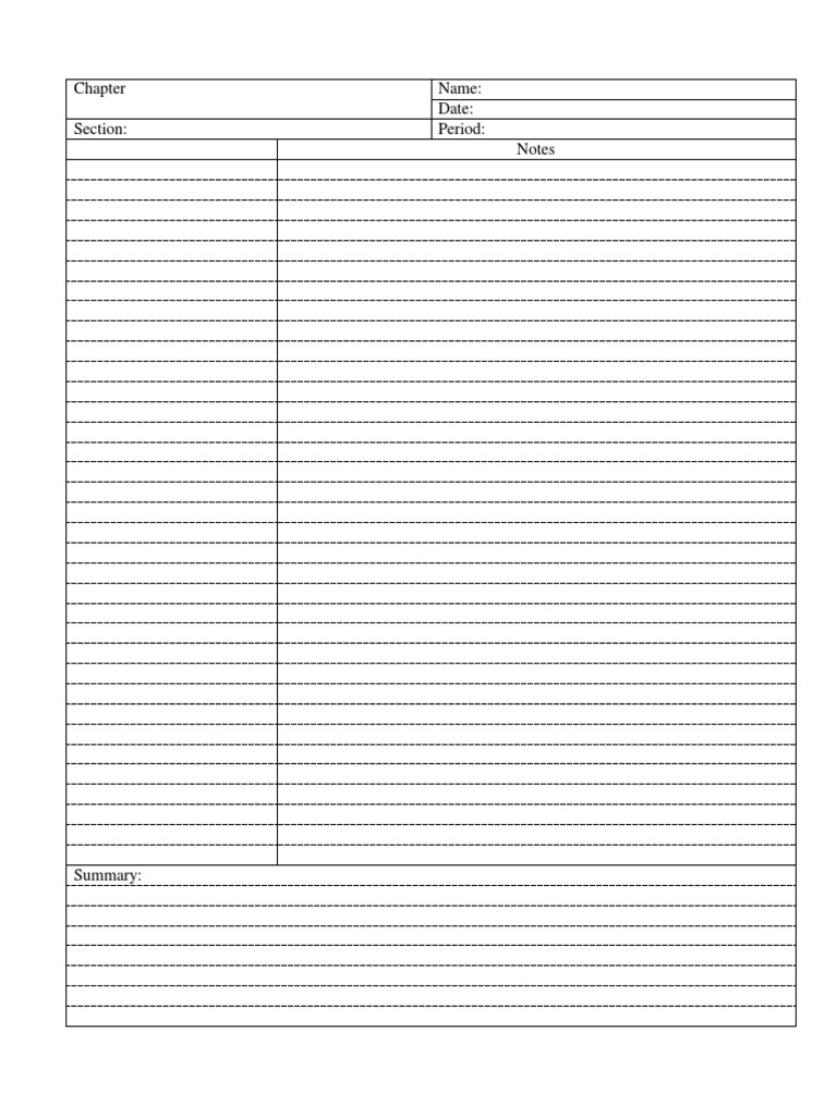 Student Study Guide Template | PDF