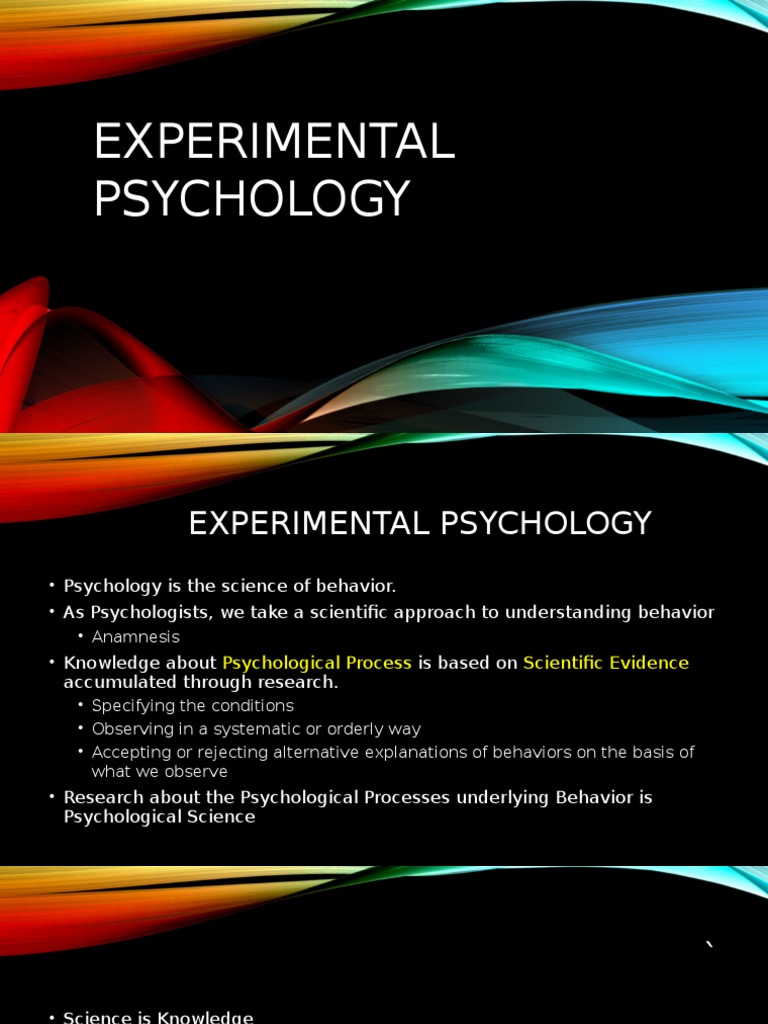 Experimental Psychology | PDF | Level Of Measurement | Survey Methodology