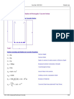 Moment Curvature Analysis of Concrete Beam