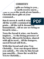 Christify the Gifts We Bring to You