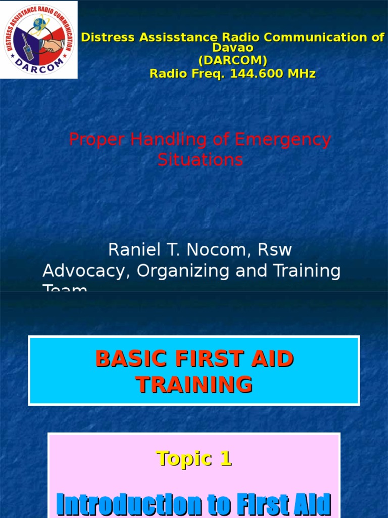First Aid Essentials for Emergencies | PDF | Burn | Wound