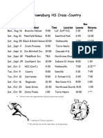 Meet Schedule